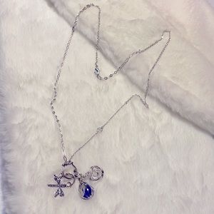 (4/$10) 15” Pilgrim Design silver necklace